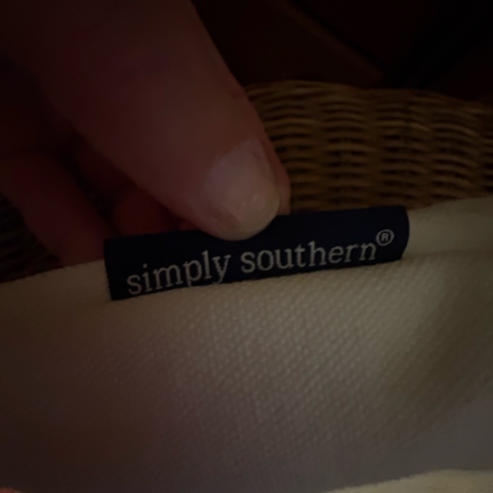 Simply Southern White Tote with Pink Accents - Picture 10 of 10